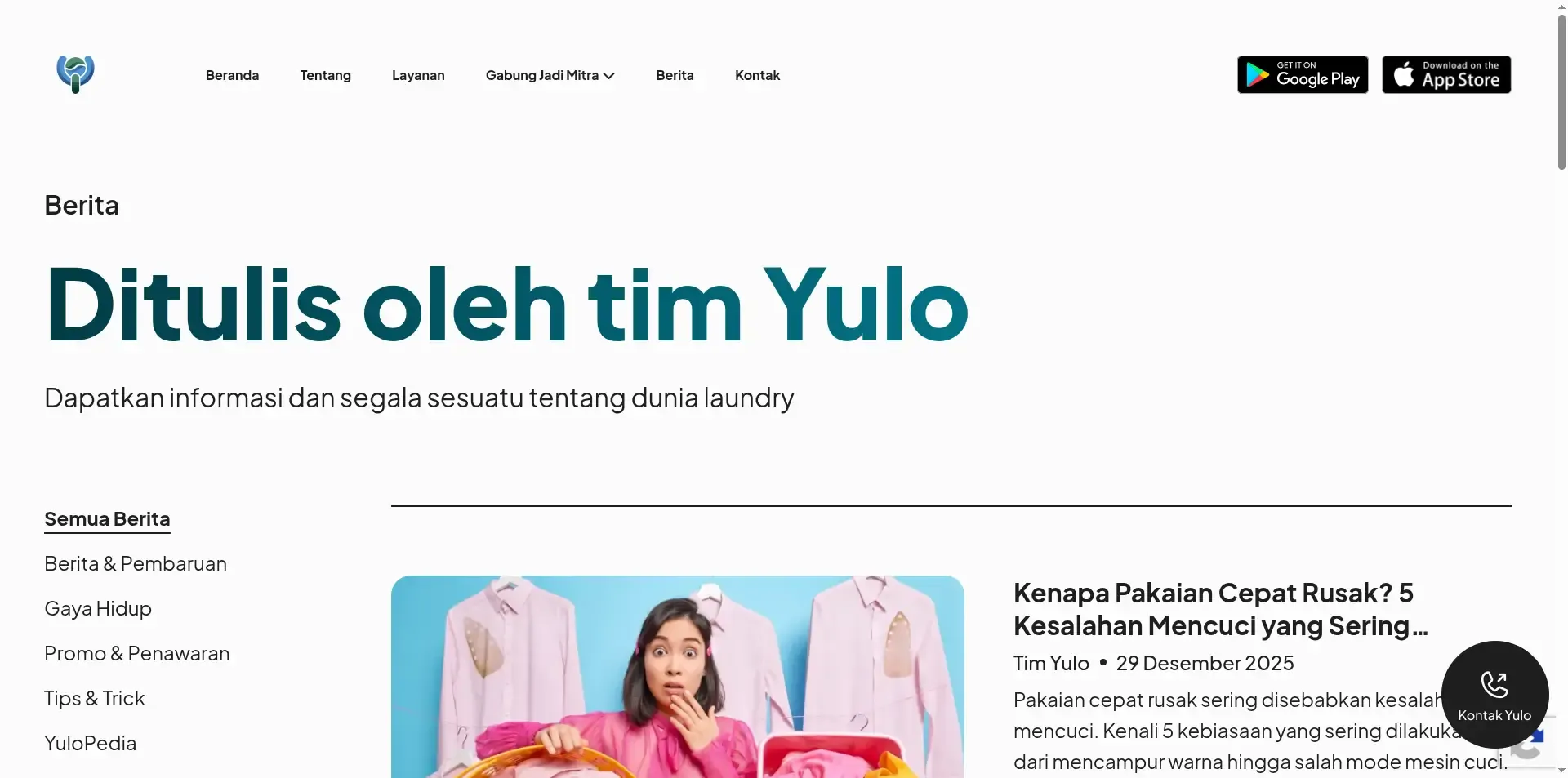 Tampilan Yulo