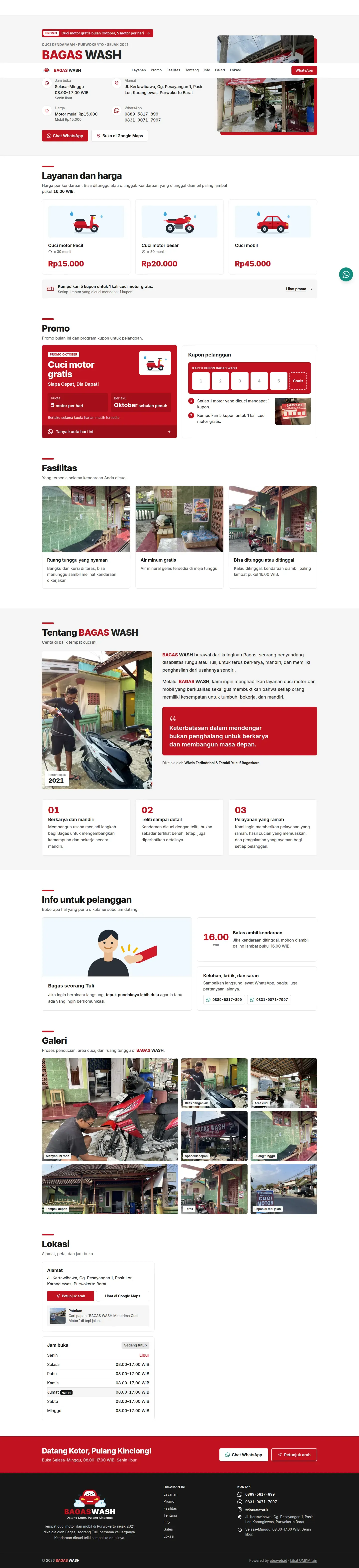Lihat halaman penuh: Bagas Wash