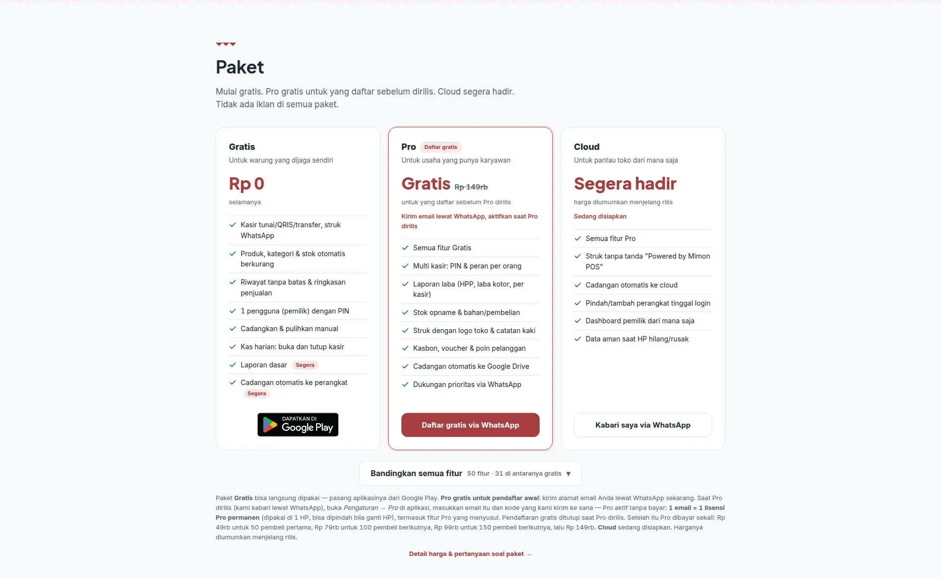 Tampilan website Mimon POS (5 dari 5)