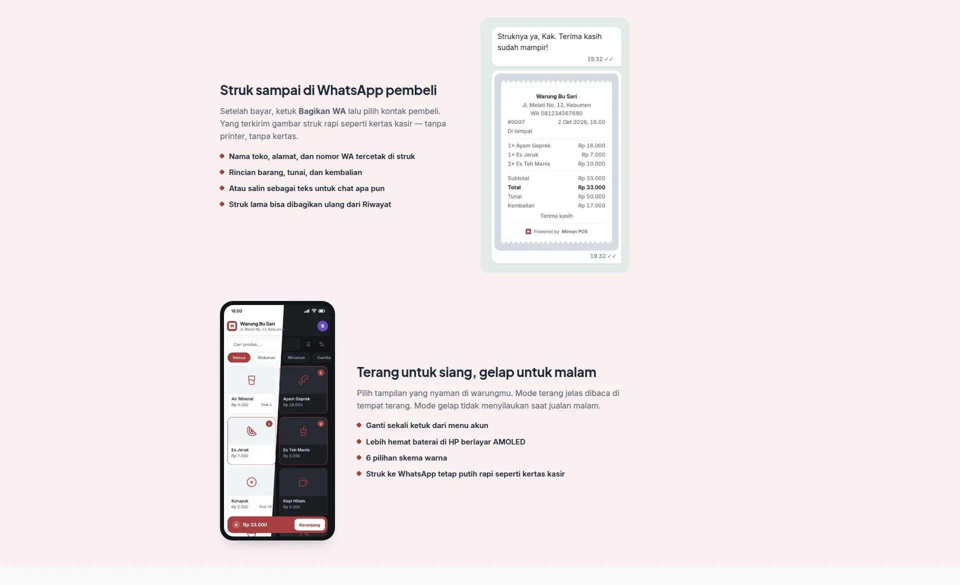 Tampilan website Mimon POS (4 dari 5)